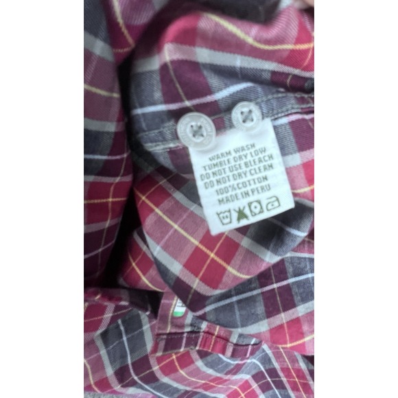 Southern Point Co Plaid Button Down Shirt Men's L Red Blue Cotton Preppy - Picture 8 of 8